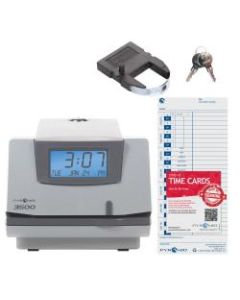 Pyramid 3500 Time Clock & Document Stamp, Gray/Charcoal