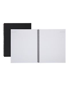 Office Depot Brand Wirebound Business Notebook, 8 7/8in x 11in, 1 Subject, Narrow Ruled, 160 Pages (80 Sheets), Black