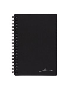 Office Depot Brand Wirebound Business Notebook, 3 3/8in x 5in, Narrow Ruled, 160 Pages (80 Sheets), Black