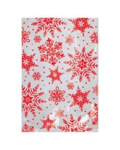 Amscan Christmas Mini Snowflake Treat Bags, 4in x 6in, Pack Of 250 Bags