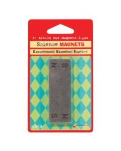 Dowling Magnets Alnico Bar Magnets, 3inH x 1/4inW x 1/2inD, Grades 3-12, Pack Of 2
