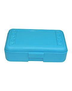 Romanoff Products Pencil Boxes, 8 1/2inH x 5 1/2inW x 2 1/2inD, Turquoise, Pack Of 12