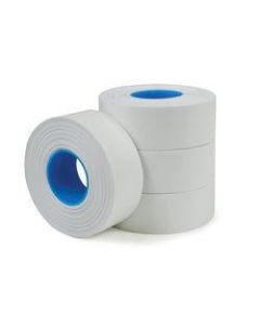 Office Depot Brand 1-Line Price-Marking Labels, White, 1,200 Labels Per Roll, Pack Of 4 Rolls