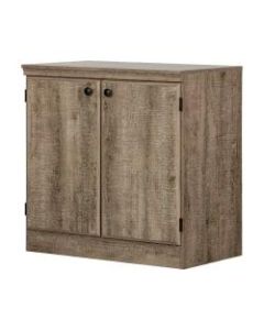 South Shore Morgan 2-Door Storage Cabinet, Weathered Oak