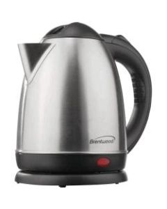 Brentwood 1.5 Liter Stainless Steel Tea Kettle - 1000 W - 1.59 quart - Brushed Stainless Steel