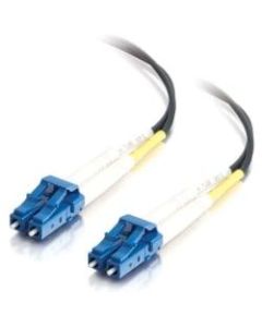 C2G 2m LC-LC 9/125 OS1 Duplex Singlemode Fiber Optic Cable (Plenum-Rated) - Black - 2m LC-LC 9/125 Duplex Single Mode OS2 Fiber Cable - Plenum CMP-Rated - Black - 6ft