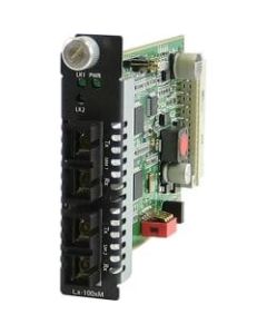 Perle C-100MM-S2SC80 Media Converter - 2 x SC Ports - 100Base-FX, 100Base-ZX - Internal