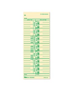 TOPS Time Cards (Replaces Original Card M33), Named Days, 1-Sided, 9in x 3 1/2in, Box Of 500