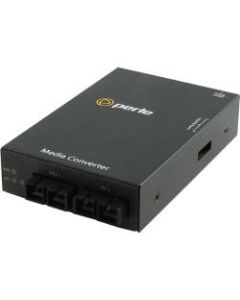 Perle S-100MM-S2SC80 Media Converter - 2 x SC Ports - 100Base-ZX, 100Base-FX - Rack-mountable, Rail-mountable, Wall Mountable