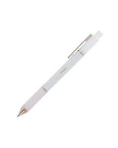 TUL Retractable Gel Pens, Mixed Metals, Medium Point, 0.7 mm, Pearl White Barrel, Blue Ink