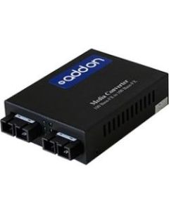 AddOn 100Base-FX(SC) to 100Base-LX(SC) MMF/SMF 850nm/1310nm 550m/20km Media Converter - 100% compatible and guaranteed to work