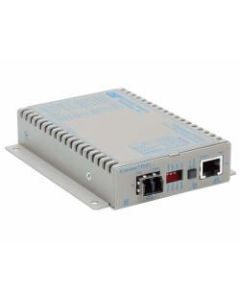 iConverter T1/E1 Fiber Media Converter RJ48 LC Multimode 5km - 1 x T1/E1; 1 x LC Multimode; Wall-Mount Standalone; US AC Powered; Lifetime Warranty