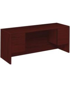 HON 10500 Series Kneespace Credenza, Mahogany