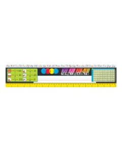 TREND Desk Toppers Reference Name Plates, Zaner-Bloser, 3 3/4in x 18in, Grades 3-5, 36 Plates Per Pack, Set Of 3 Packs