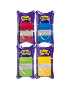 Post-it Notes Durable Filing Tabs, 1in, Assorted Colors, 25 Flags Per Pad, Pack of 4