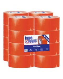 Tape Logic Color Duct Tape, 3in Core, 3in x 180ft, Orange, Case Of 16