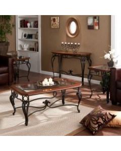 Southern Enterprises Prentice Tables, Cherry, Set Of 4
