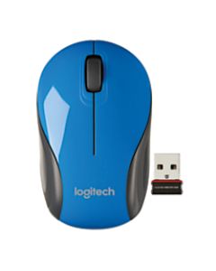 Logitech M187 Mini Wireless Optical Mouse, Blue, 910-002728
