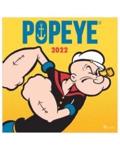 TF Publishing Arts & Entertainment Monthly Wall Calendar, 12in x 12in, Popeye, January To December 2022
