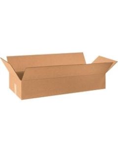 Office Depot Brand Flat Corrugated Boxes, 30in x 12in x 6in, Kraft, Pack Of 25 Boxes