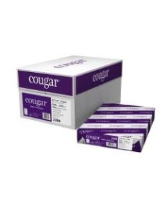 Cougar Digital Printing Paper, Ledger Size (11in x 17in), 98 (U.S.) Brightness, 100 Lb Cover (270 gsm), FSC Certified, 250 Sheets Per Ream, Case Of 3 Reams