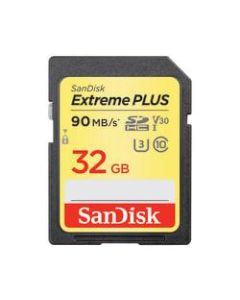 SanDisk Extreme Plus SDHC/SDXC Memory Card, 32GB