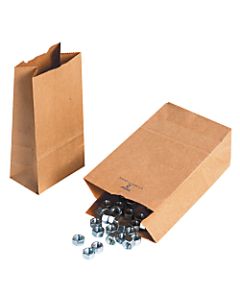 Partners Brand Hardware Bags, 16 1/8inH x 8 1/4inW x 5 5/16inD, Kraft, Case Of 500