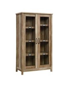 Sauder Cannery Bridge 36inW Storage And Display Cabinet, Lintel Oak