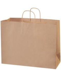 Partners Brand Paper Shopping Bags, 12inH x 16inW x 6inD, Kraft, Case Of 250
