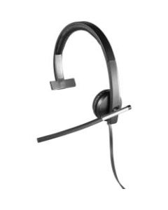 Logitech USB Headset Mono H650e - Mono - USB - Wired - 50 Hz - 10 kHz - Over-the-head - Monaural - Supra-aural - Noise Cancelling Microphone