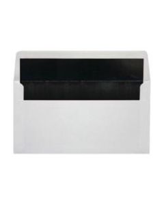 LUX Photo Greeting Foil-Lined Invitation Envelopes, A7, Peel & Stick Closure, White/Black, Pack Of 250