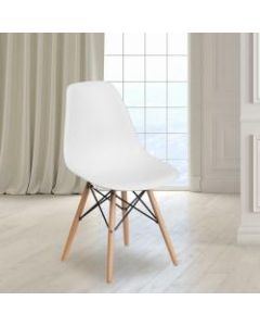 Flash Furniture Elon Series Plastic Chair, White
