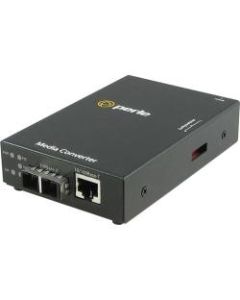 Perle S-110P-S2SC80 Media Converter - 1x PoE (RJ-45) Ports - 1 x SC Ports - 100Base-ZX, 10/100Base-TX - Rail-mountable, Rack-mountable, Wall Mountable