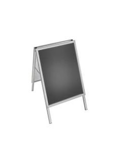 Azar Displays Steel A-Board Sign Holder With Snap Frame, 28in x 22in, Silver