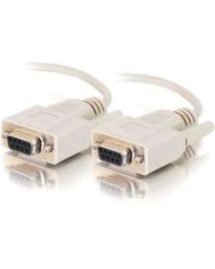 C2G 1ft DB9 F/F Cable - Beige - DB-9 Female - DB-9 Female - 1ft - Beige