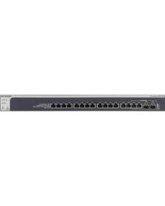 Netgear 16-Port 10-Gigabit Smart Managed Switch - 16 Ports - Manageable - 10 Gigabit Ethernet - 10GBase-X, 10GBase-T - 3 Layer Supported - Modular - Twisted Pair, Optical Fiber - Rack-mountable