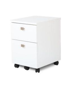 South Shore Interface 2-Drawer Mobile File Cabinet, Pure White