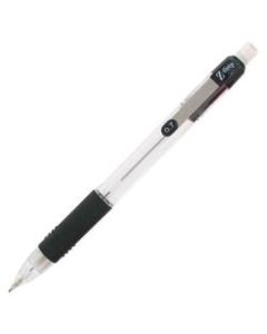 Zebra Z-Grip Mechanical Pencils, 0.7 mm, #2 Medium Lead, Clear Barrel, Pack Of 24