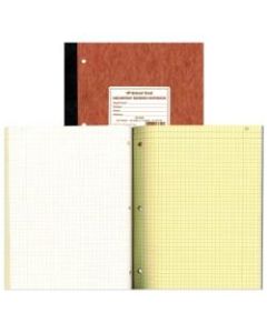 National Brand Laboratory Research Notebooks, 9 1/4in x 11in, Quadrille Ruled, 100 Sheets, Brown