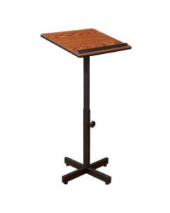 Oklahoma Sound Portable Presentation Lectern Stand, Medium Oak