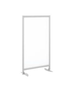 Bush Business Furniture Freestanding White Board Screen with Stationary Base, White, Standard Delievery