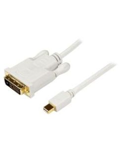 StarTech.com 6 ft Mini DisplayPort to DVI Adapter Converter Cable - Mini DP to DVI 1920x1200 - White - 6 ft DVI/Mini DisplayPort Video Cable for Ultrabook, Notebook, TV, Video Device, Monitor, Projector, MacBook
