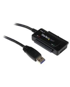 StarTech.com USB 3.0 to SATA or IDE Hard Drive Adapter Converter - IDE/SATA/USB Data Transfer Cable for Hard Drive, Motherboard, Storage Drive, Notebook