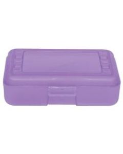 Romanoff Products Pencil Boxes, 8 1/2inH x 5 1/2inW x 2 1/2inD, Grape, Pack Of 12