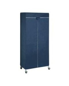 Honey-Can-Do Urban Garment Rack Cover, 73 1/4inH x 17 3/4inW x 35 7/8inD, Blue
