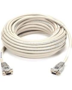 Black Box Serial Null Modem Cable - DB-9 Female Serial - DB-9 Female Serial - 50ft - Beige