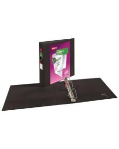 Avery Durable View 3-Ring Binder With EZ-Turn Rings, 2in D-Rings, 40% Recycled, Black