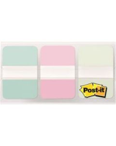 Post-it Pastel Color Tabs - 12 Tab(s)/Set - 1in Tab Height x 1.50in Tab Width - Assorted Pastel Tab(s) - 36 / Pack
