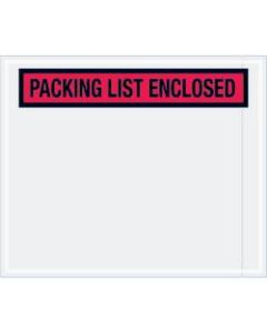 Tape Logic Preprinted Packing List Envelopes, Packing List Enclosed, 10in x 12in, Red, Case Of 500