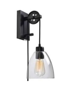 Kenroy Home Edis 1-Light Portable Lamp, Blackened Oil-Rubbed Bronze